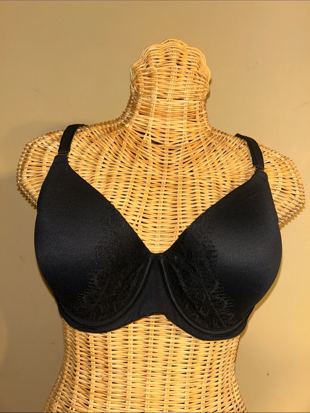 Soma Black Lace-Accent Underwire Bra - Womens Intimates 36DD